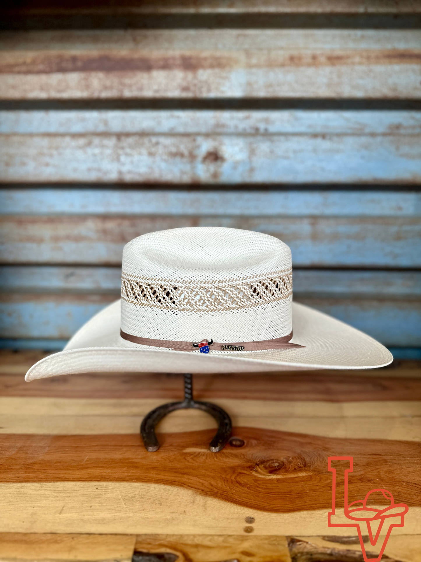 Resistol 10x Wildfire Cowboy Straw Hat Regular Crown Natural Tan