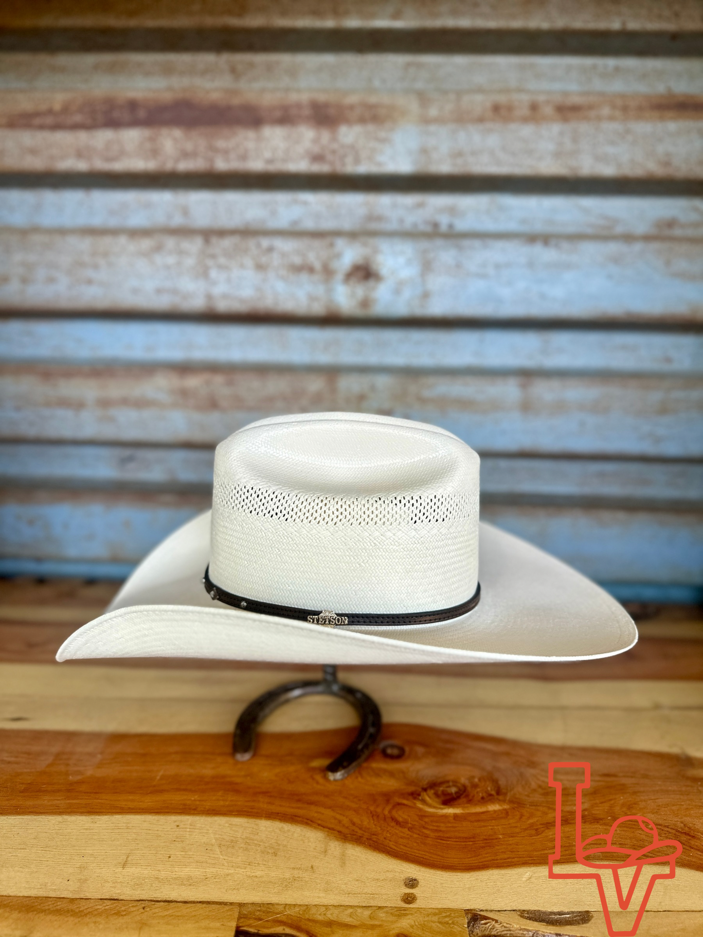 Stetson Lobo 10x Straw Cowboy Hat Natural