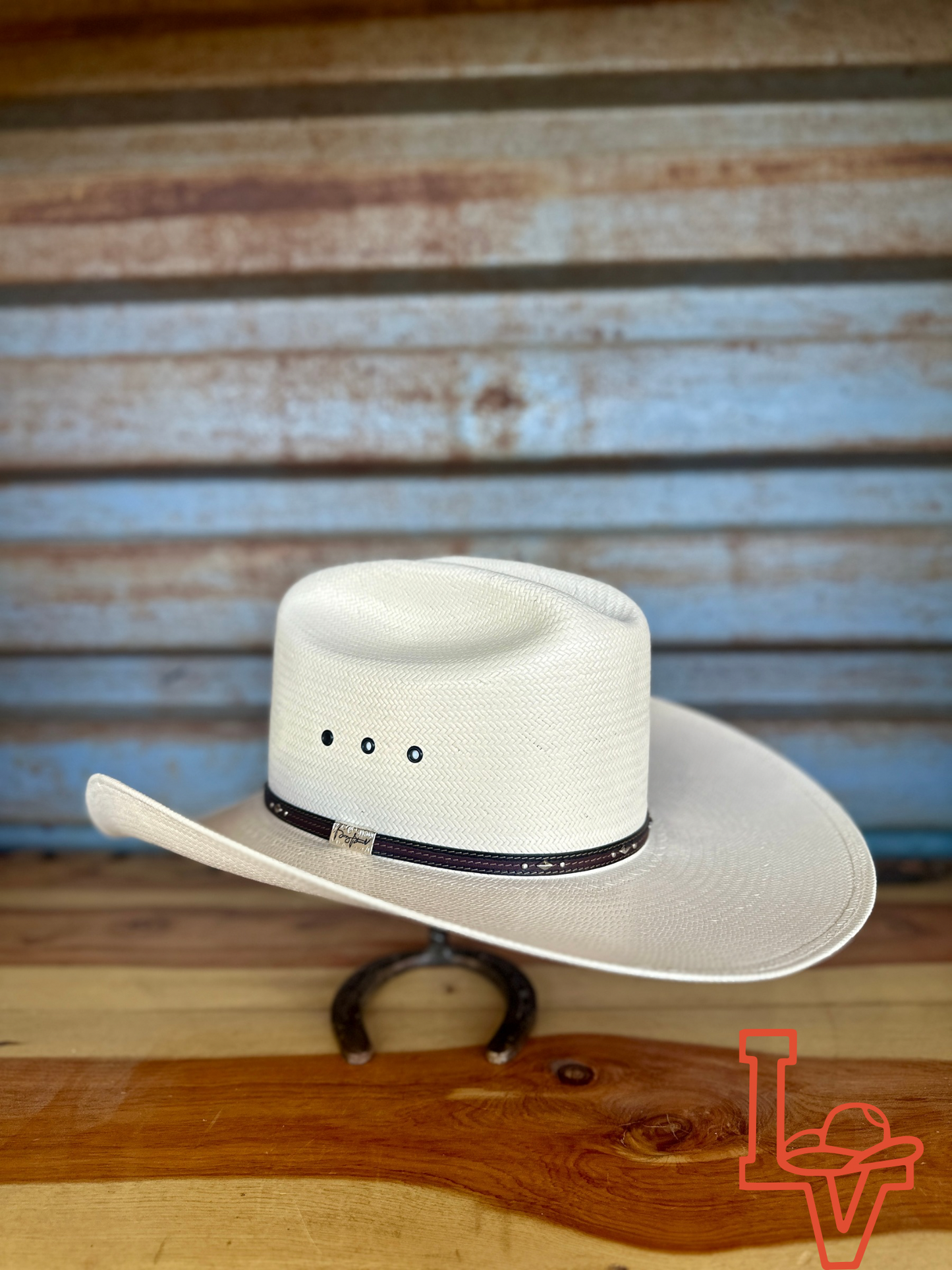 Resistol 10x Kingman K Cowboy Straw Hat Regular Crown Natural