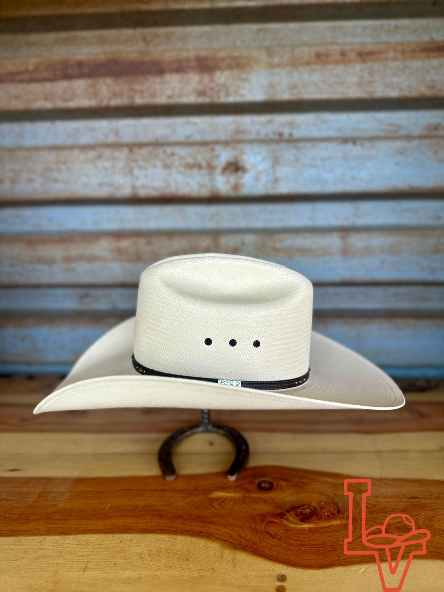 Resistol 10x Kingman K Cowboy Straw Hat Regular Crown Natural