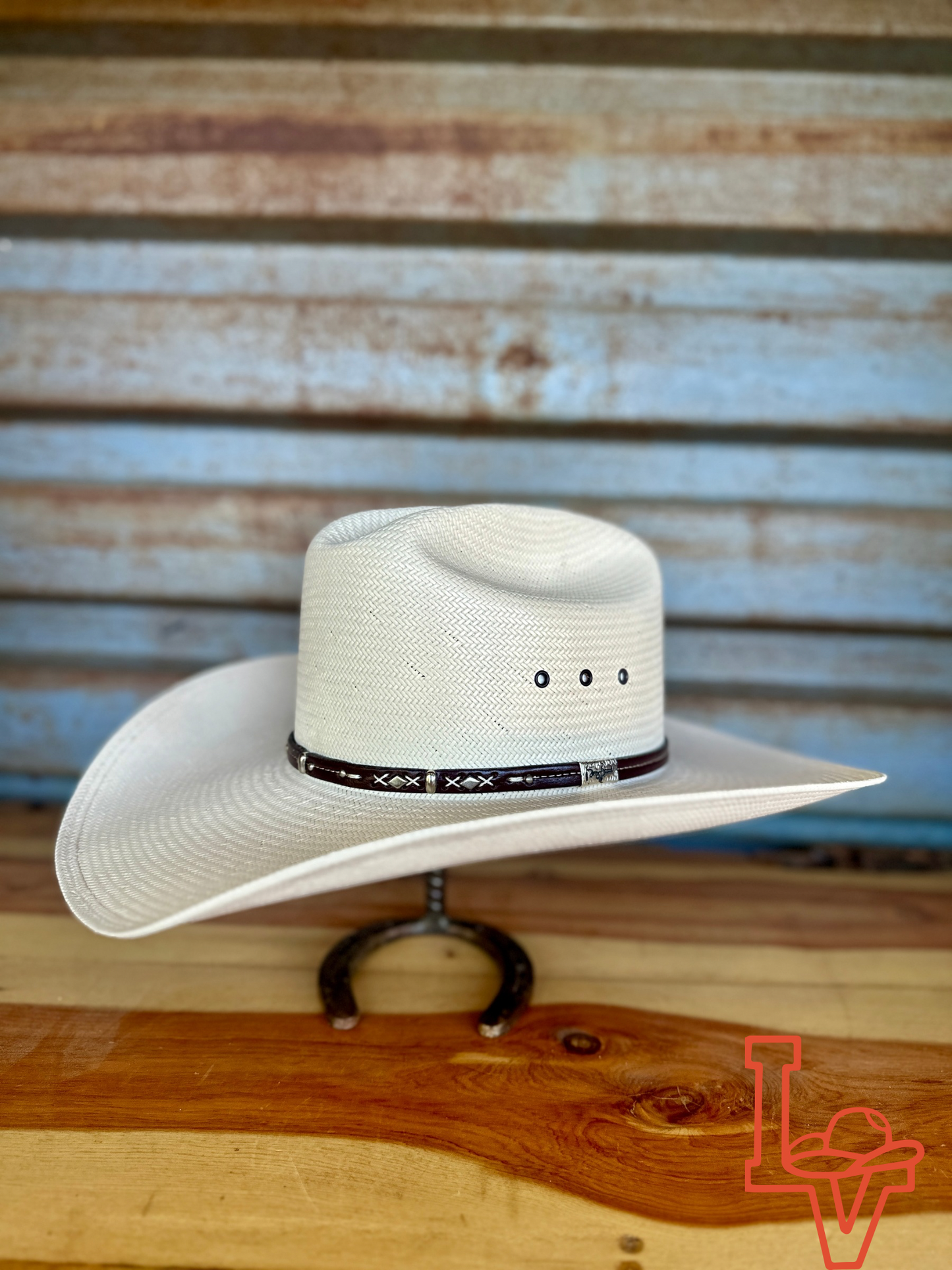Resistol 10x Hazer Cowboy Straw Hat Regular Crown Natural