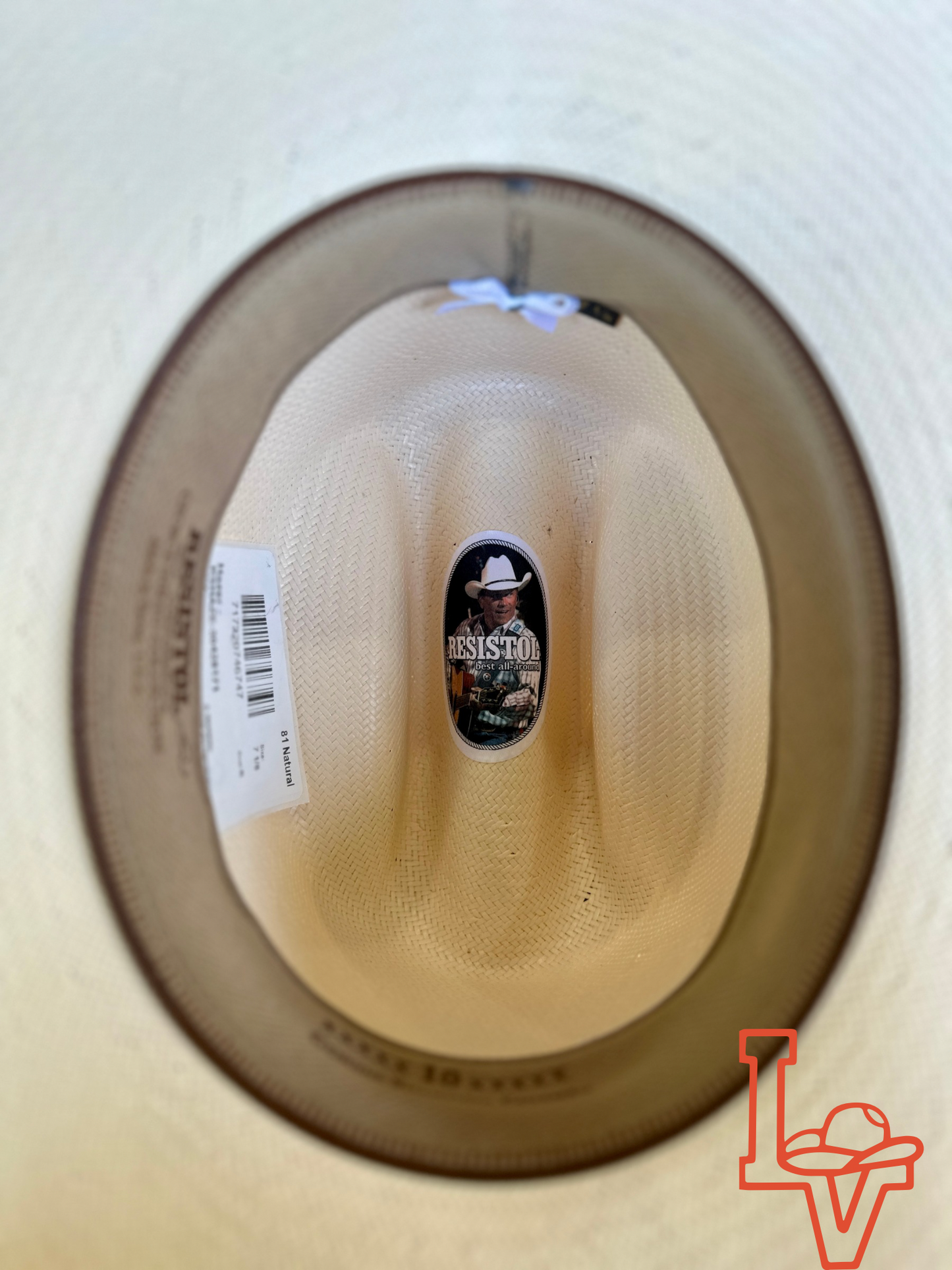 Resistol 10x Hazer Cowboy Straw Hat Regular Crown Natural