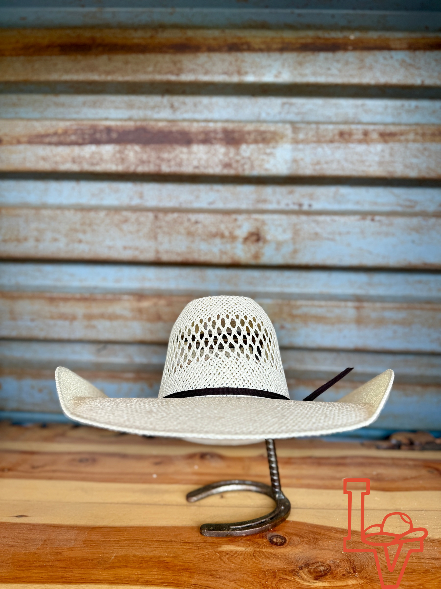 Twister Straw Hat Regular Crown Jute Cream