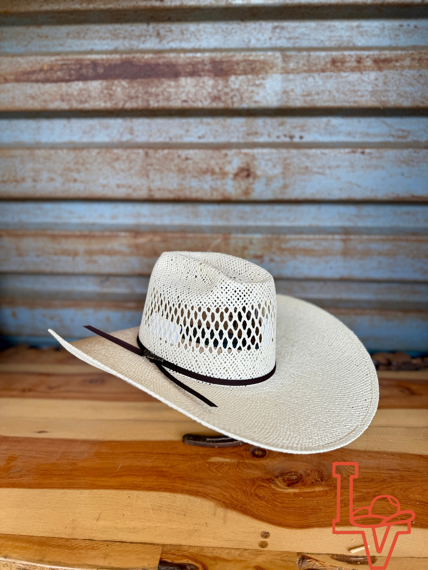 Twister Straw Hat Regular Crown Jute Cream