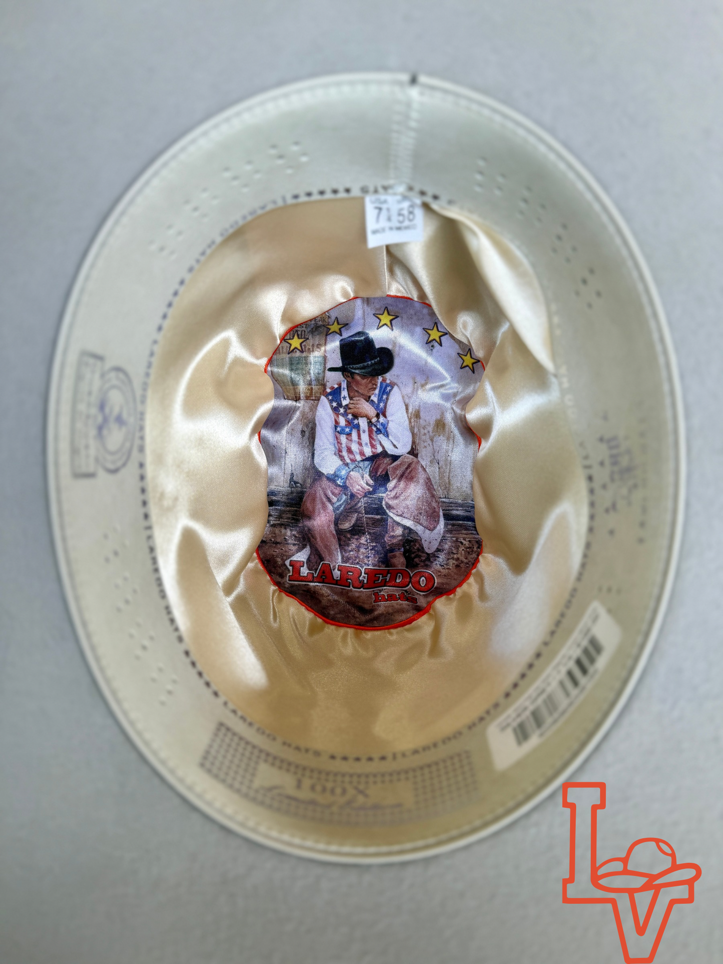 Laredo Wool Felt Hat Open Regular Crown Silver Grey