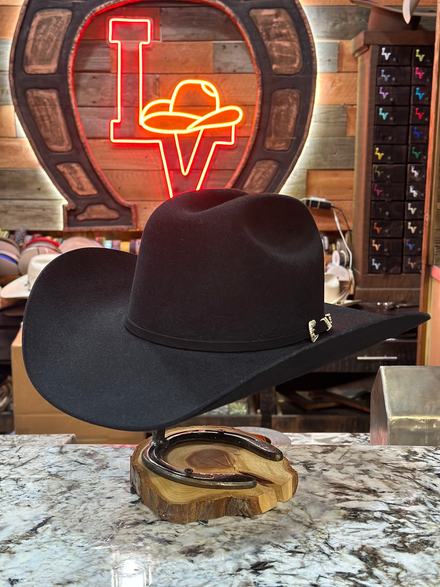 Stetson 6x Adelante Felt Cowboy Hat Black
