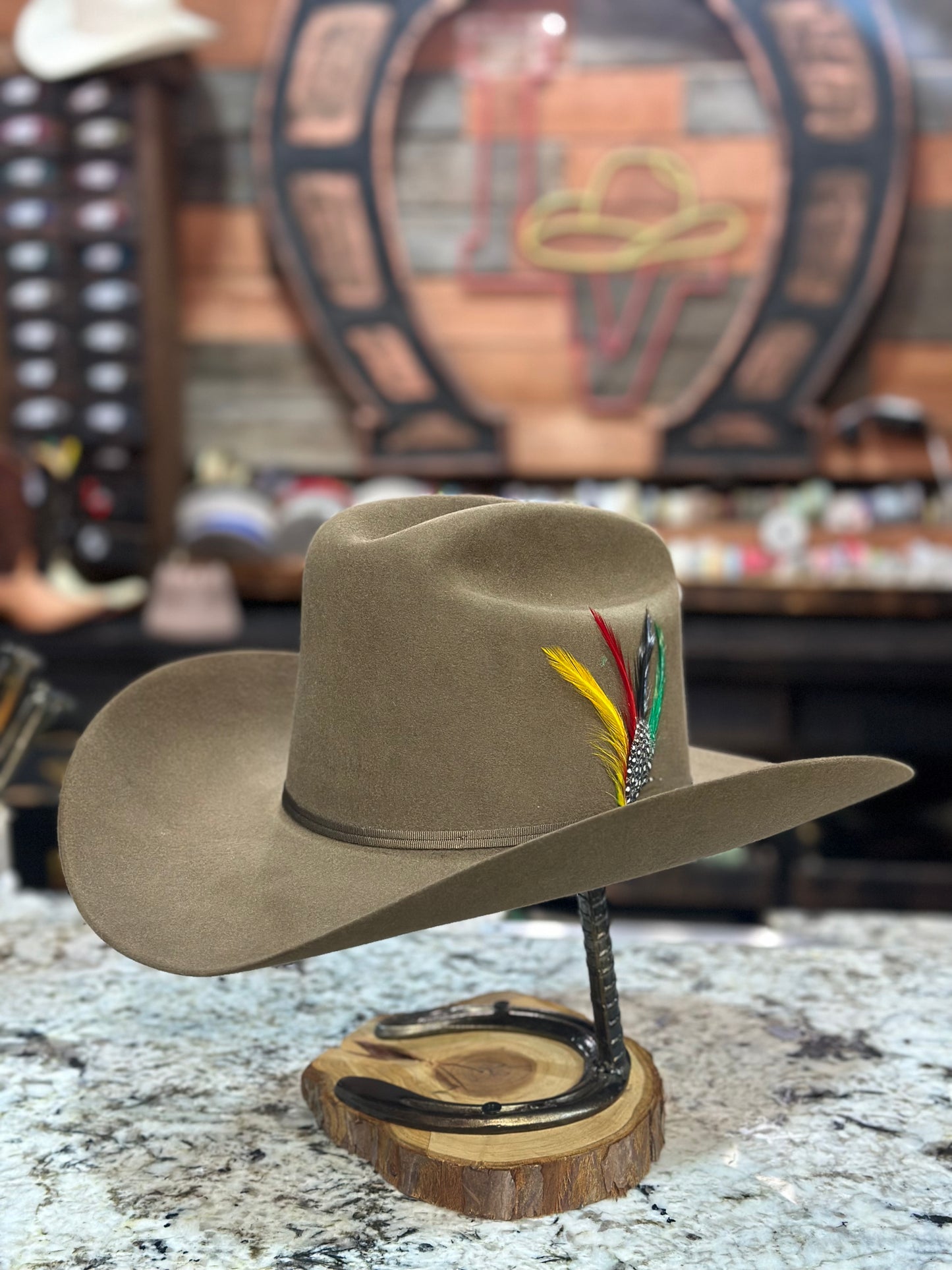 Stetson 6x Rancher Cowboy Felt Hat Regular Crown Acorn
