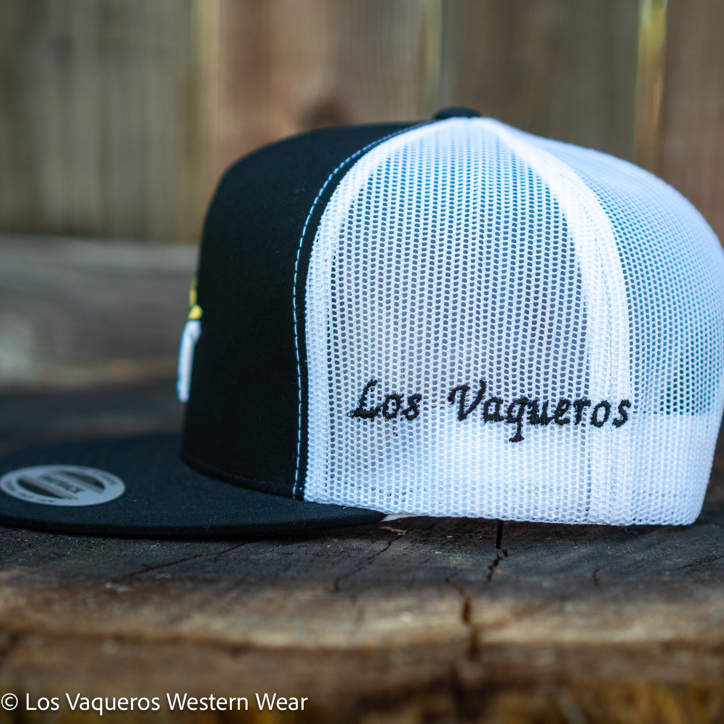 Los Vaqueros Sombrerito LV Logo Snapback Black/White