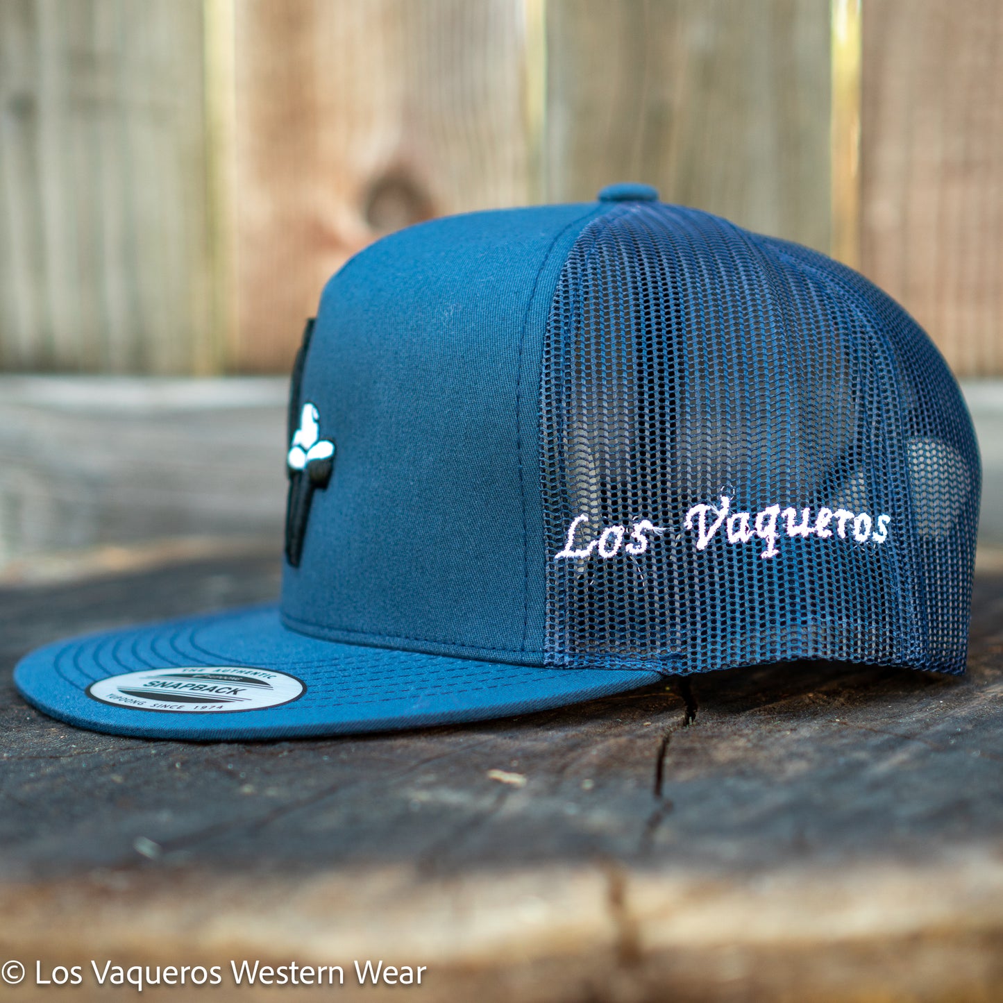 Los Vaqueros Sombrerito LV Logo Snapback Navy