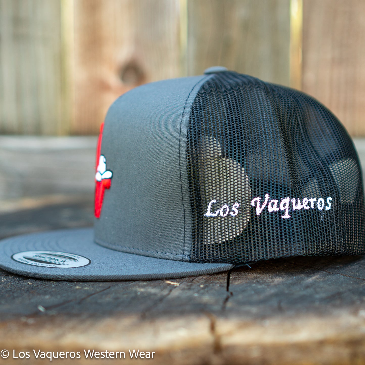 Los Vaqueros Sombrerito LV Logo Snapback Grey/Black