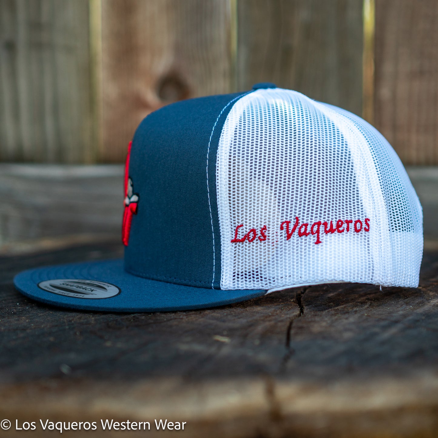 Los Vaqueros Sombrerito LV Logo Snapback Navy/White