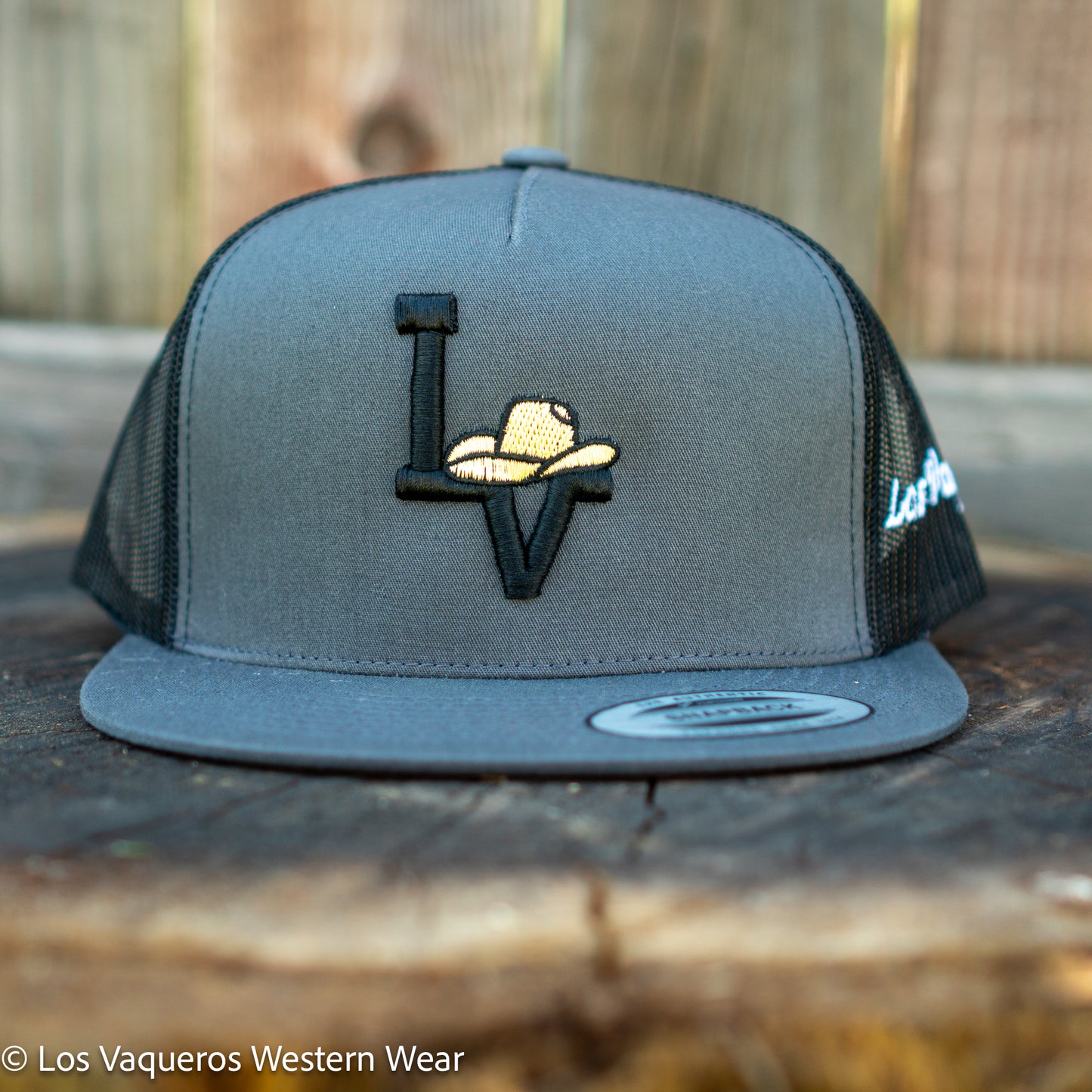 Los Vaqueros Sombrerito LV Logo Snapback Grey/Black