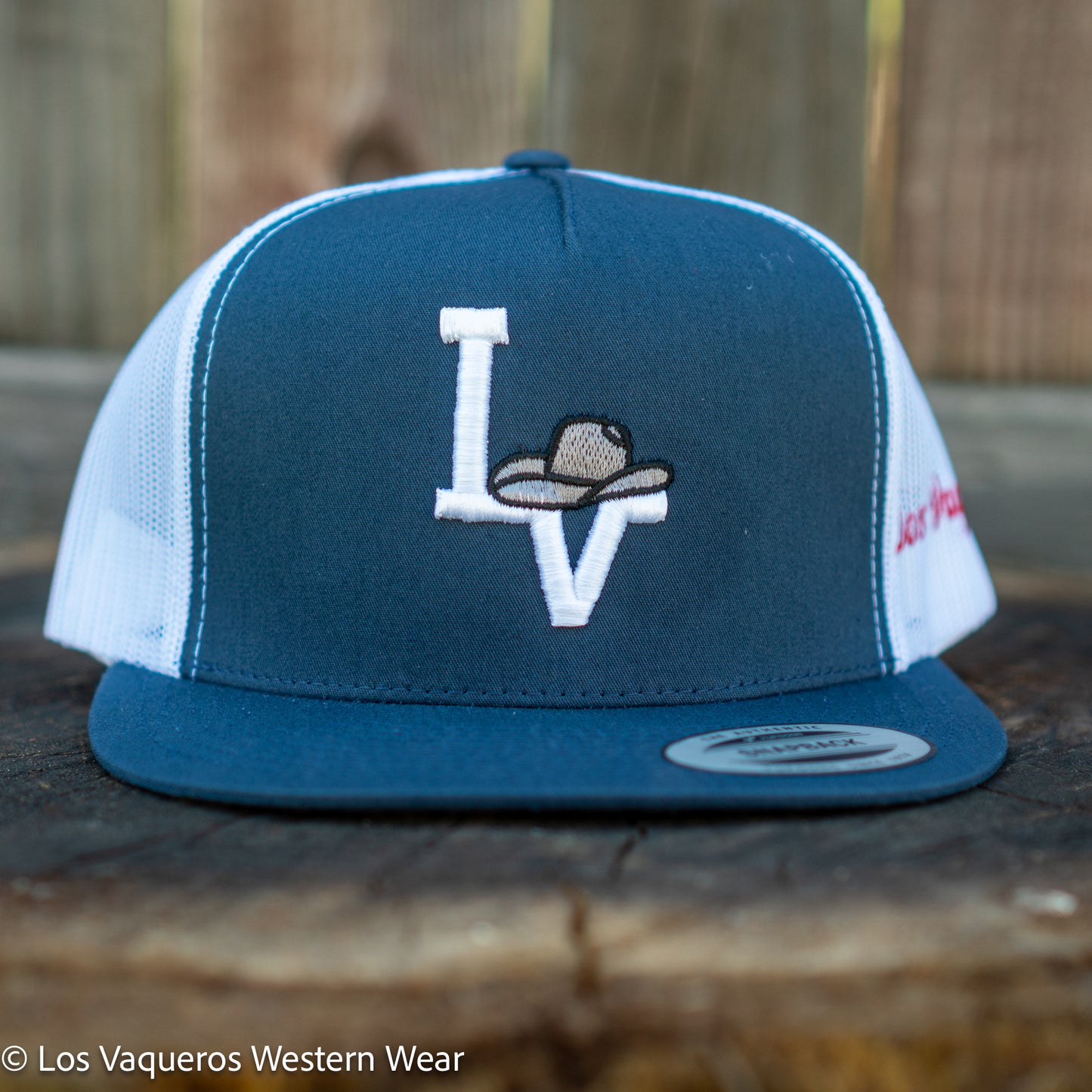 Los Vaqueros Sombrerito LV Logo Snapback Navy/White