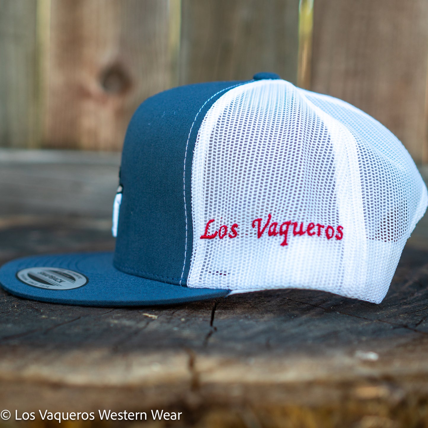 Los Vaqueros Sombrerito LV Logo Snapback Navy/White