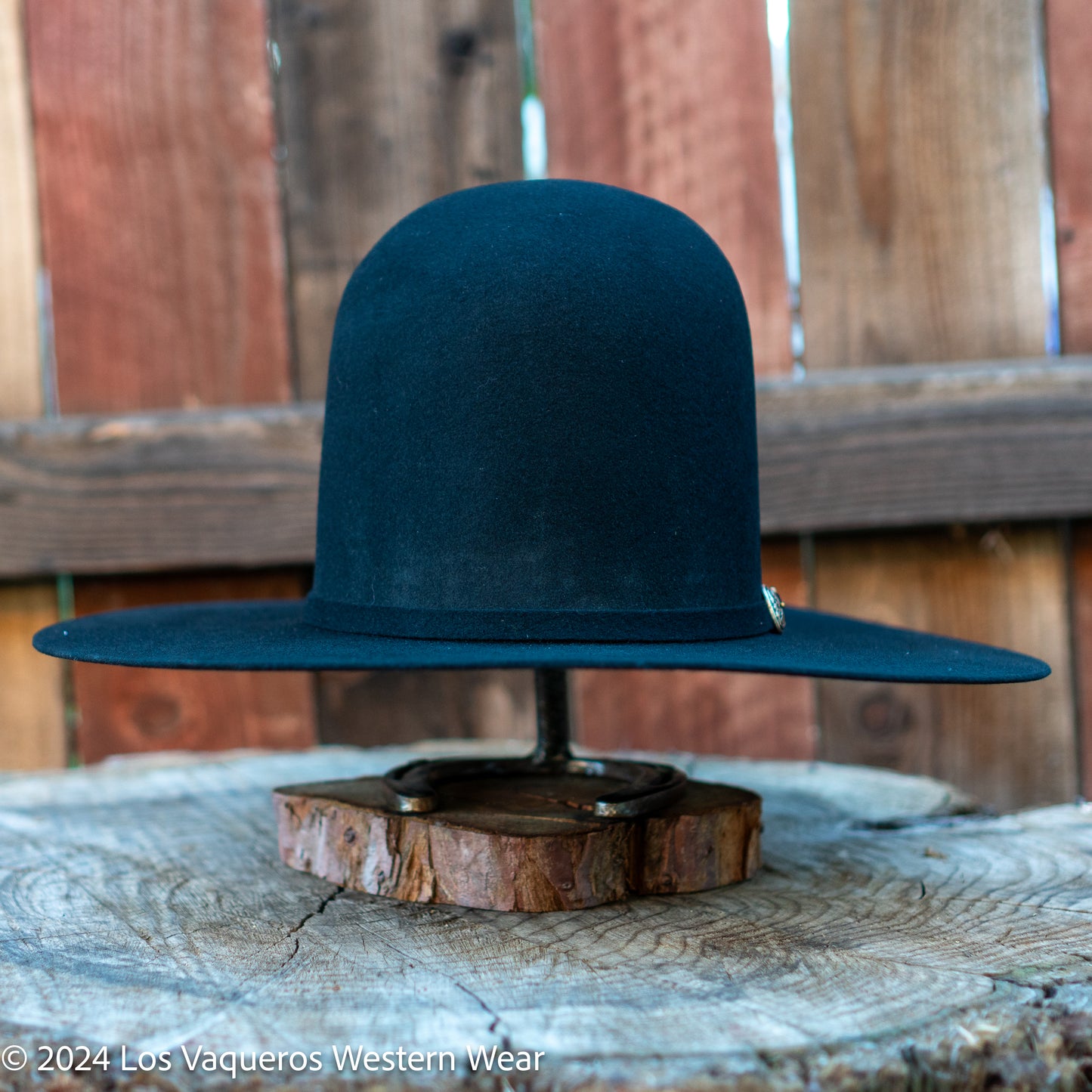 Laredo Wool Felt Hat Open Tall Crown Black