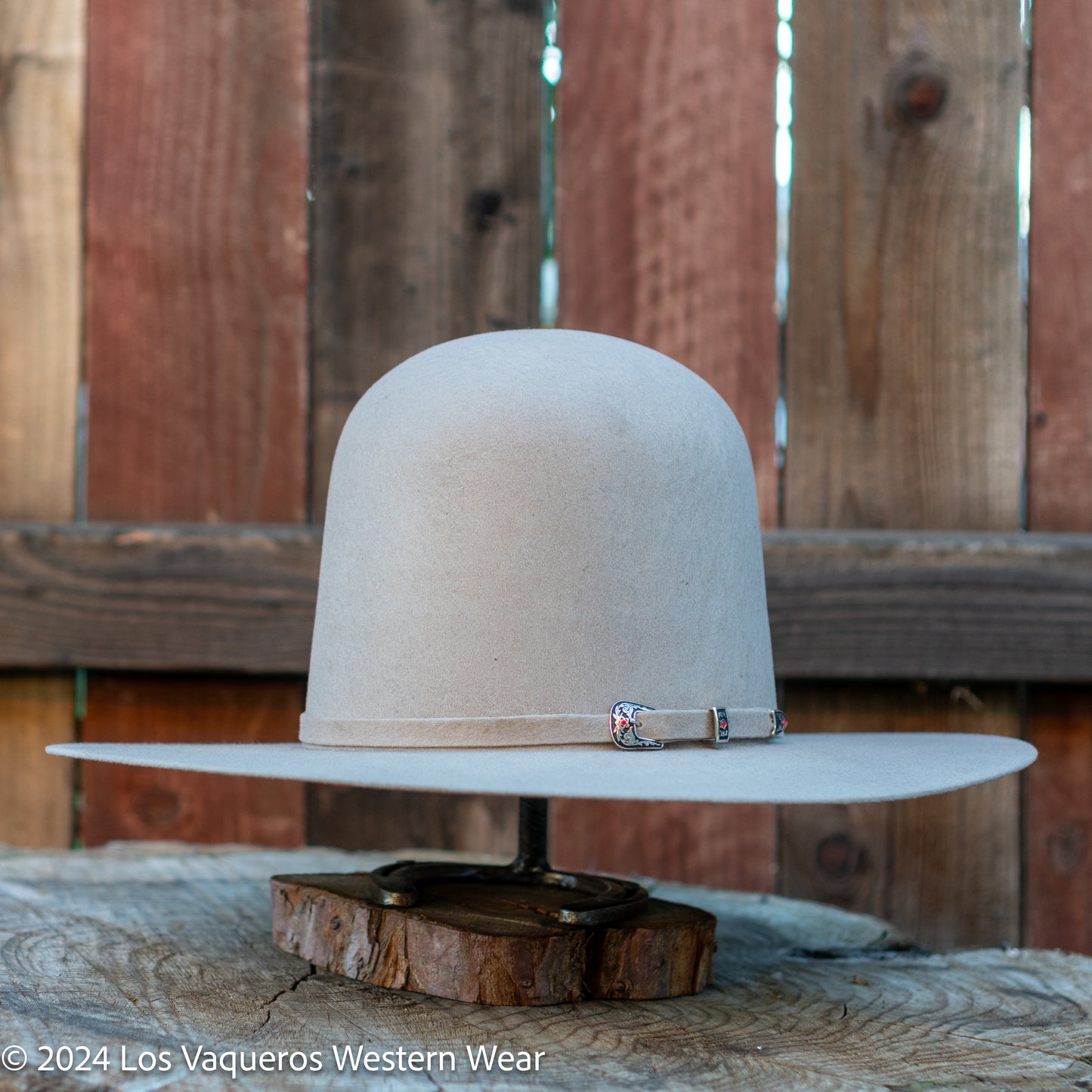 Laredo Wool Felt Hat Open Tall Crown Stone