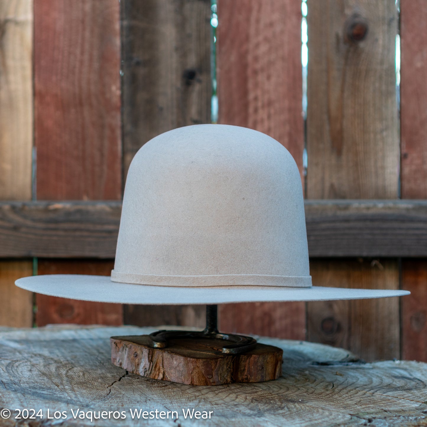 Laredo Wool Felt Hat Open Tall Crown Stone