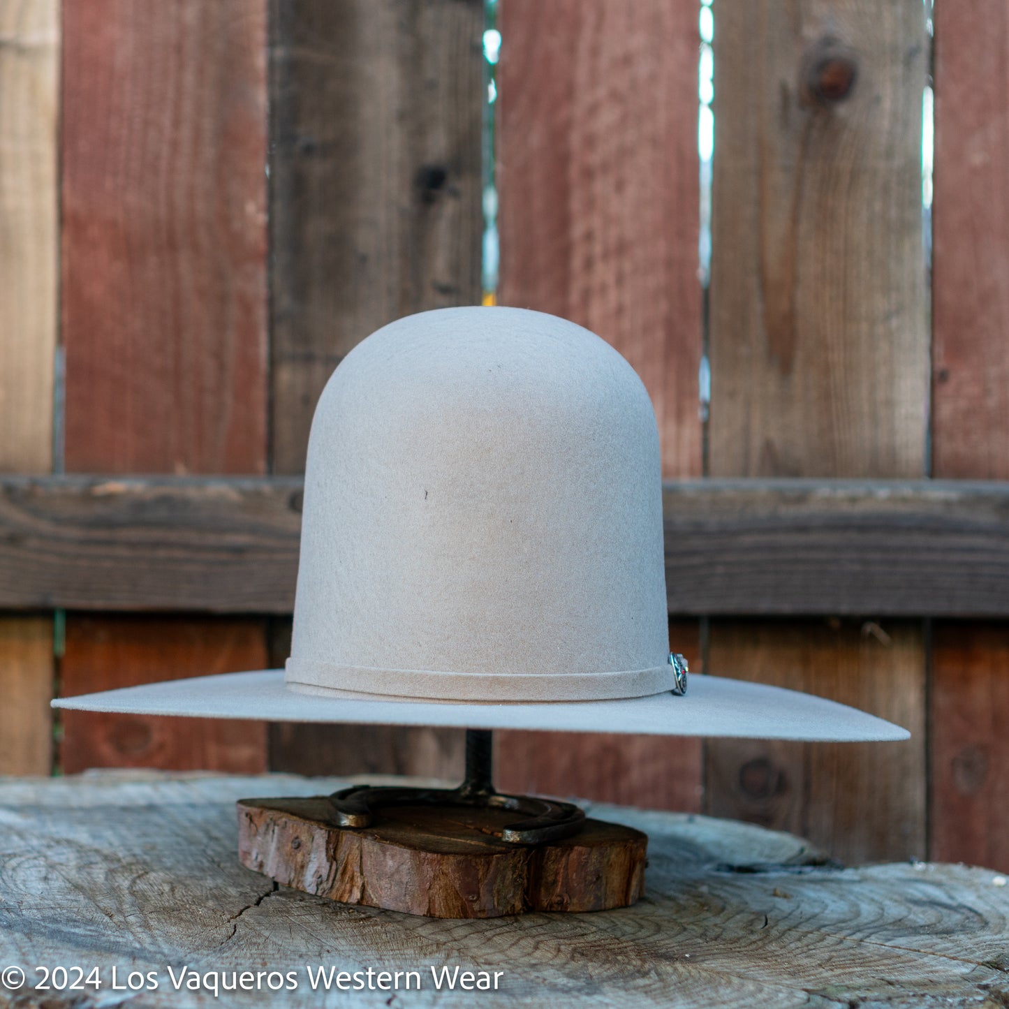 Laredo Wool Felt Hat Open Tall Crown Stone