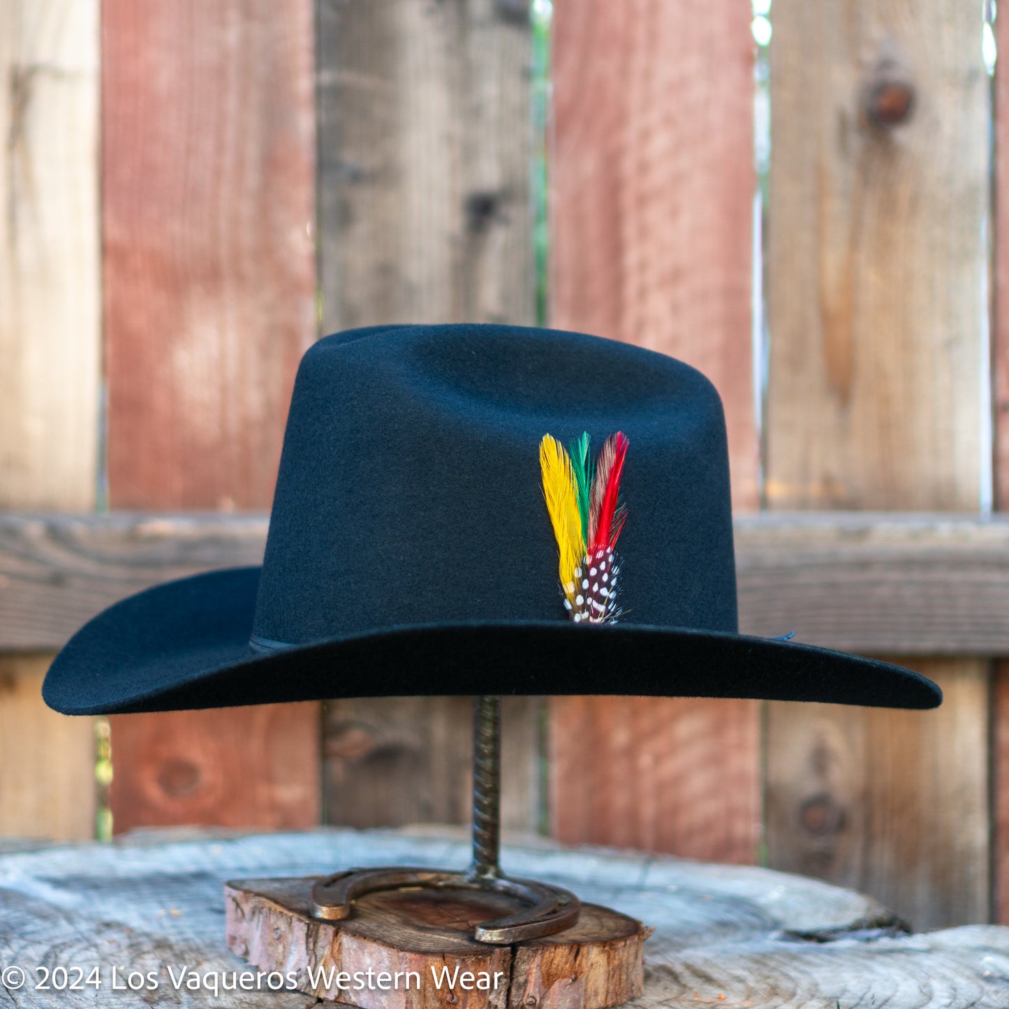 Laredo Wool Felt Hat Sinaloa Style Tall Crown Black