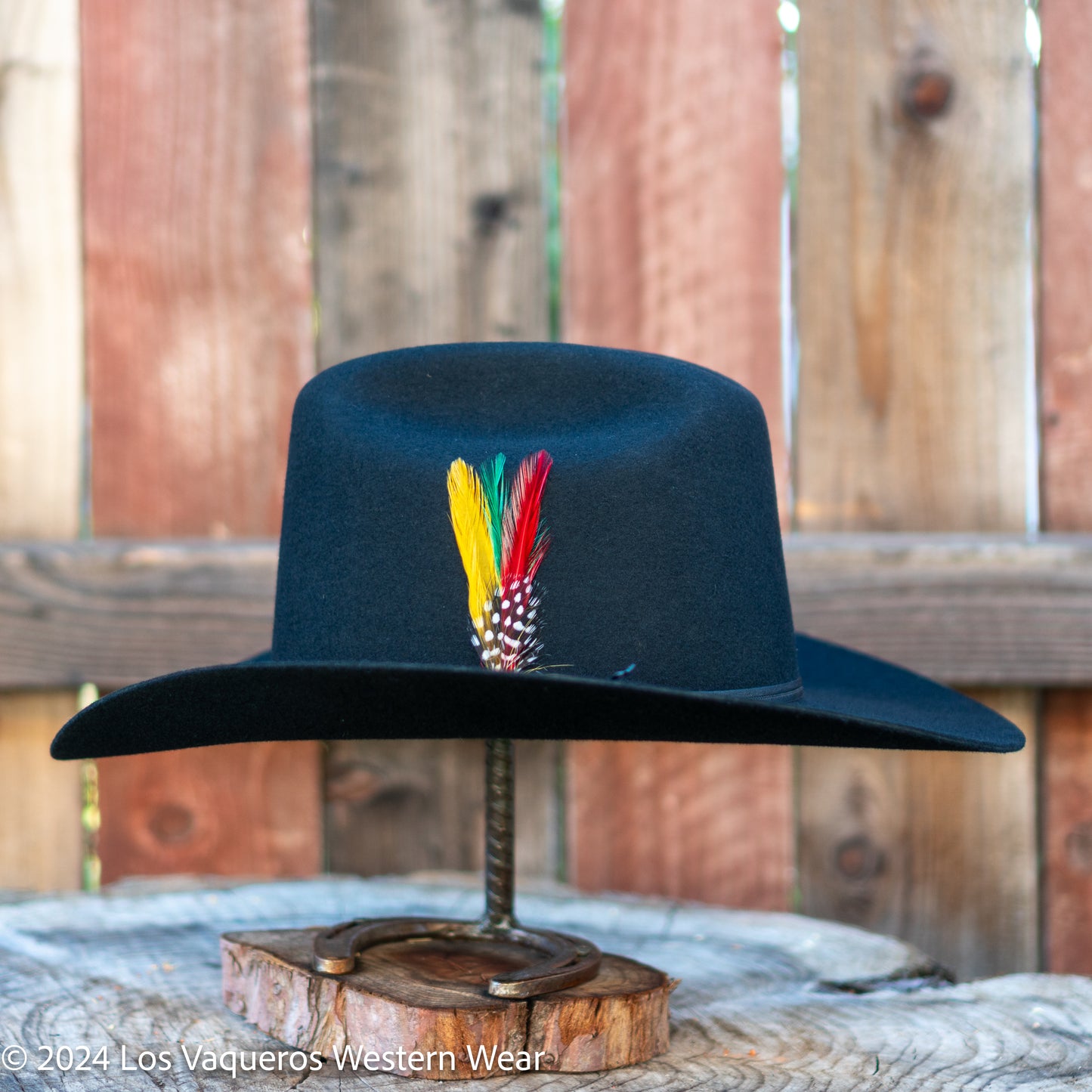 Laredo Wool Felt Hat Sinaloa Style Tall Crown Black