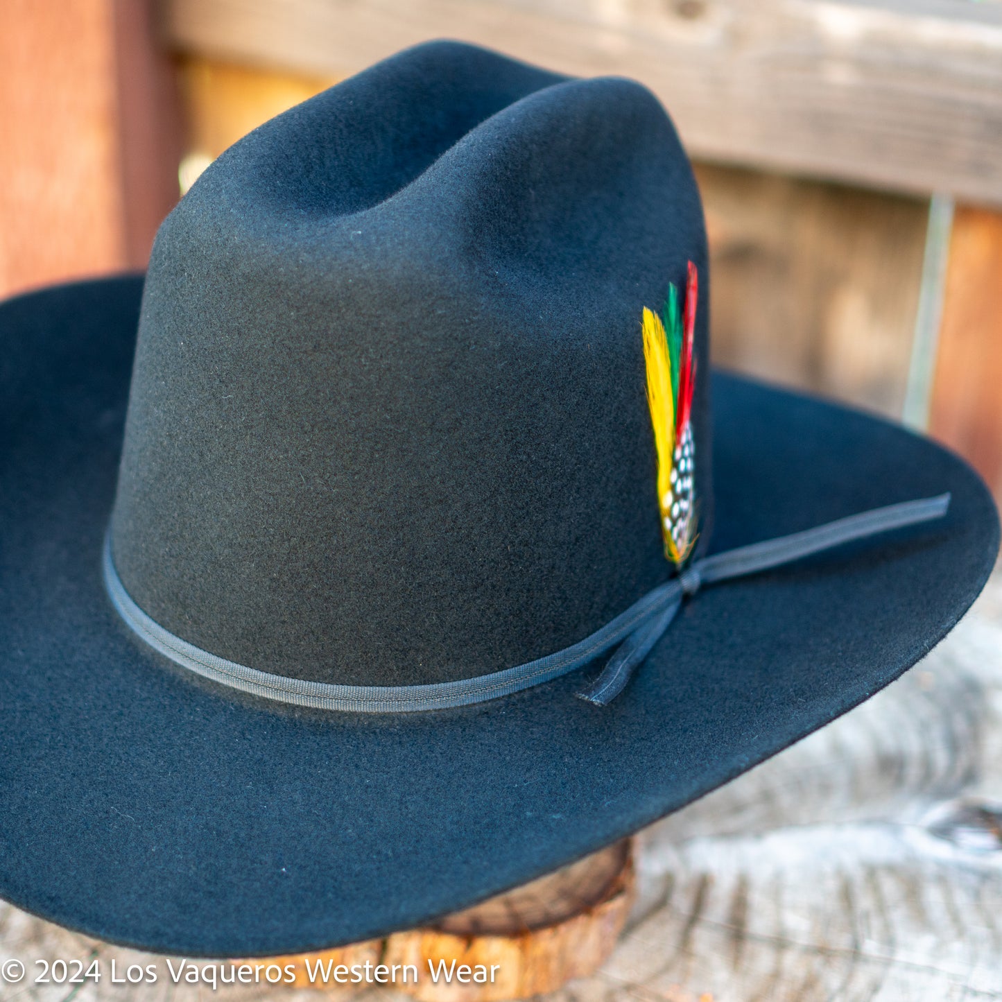 Laredo Wool Felt Hat Sinaloa Style Tall Crown Black