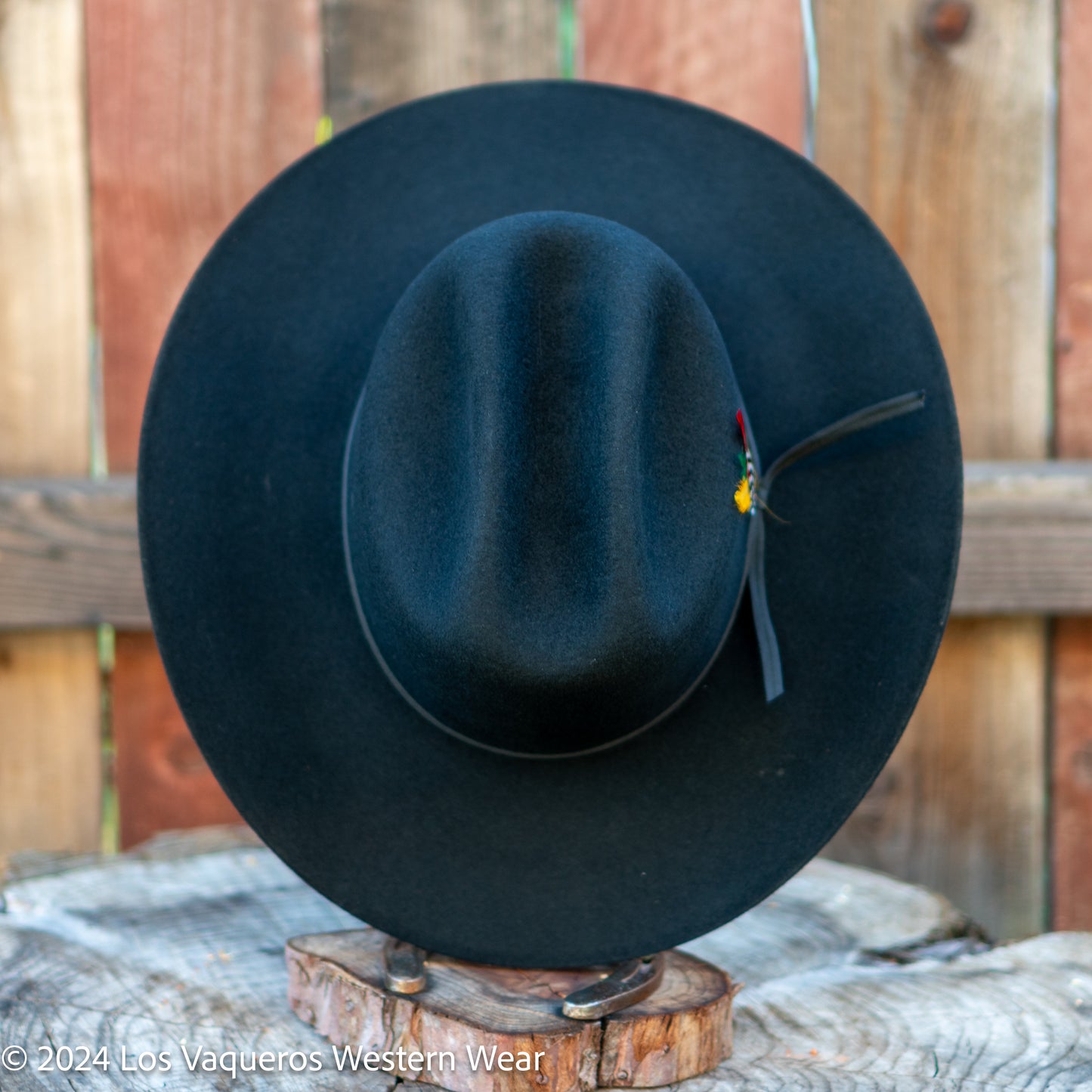 Laredo Wool Felt Hat Sinaloa Style Tall Crown Black