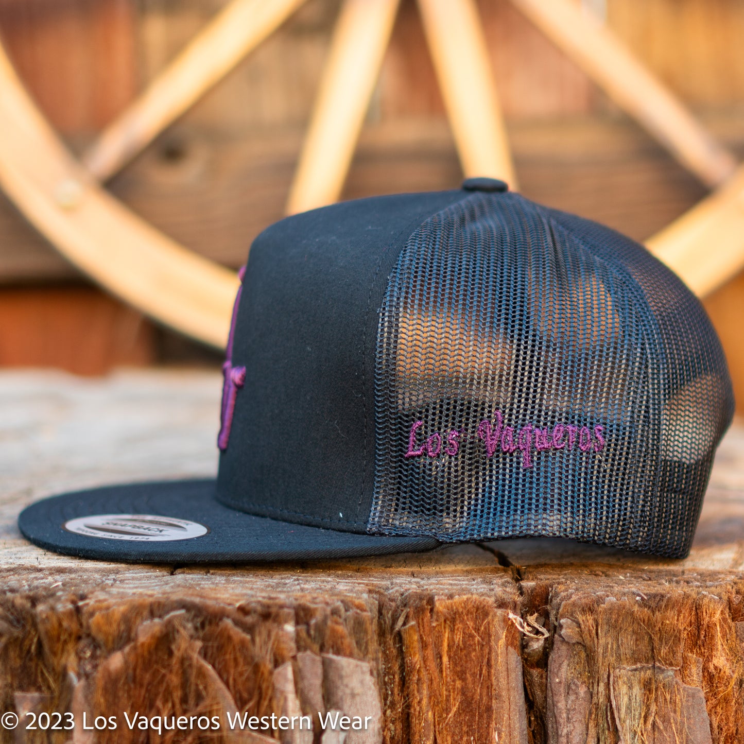Los Vaqueros LV Logo Snapback Black