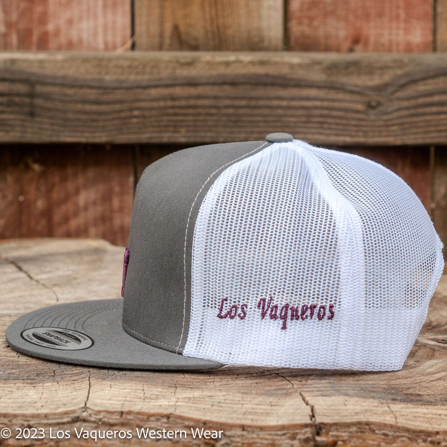 Los Vaqueros LV Logo Snapback Grey/White