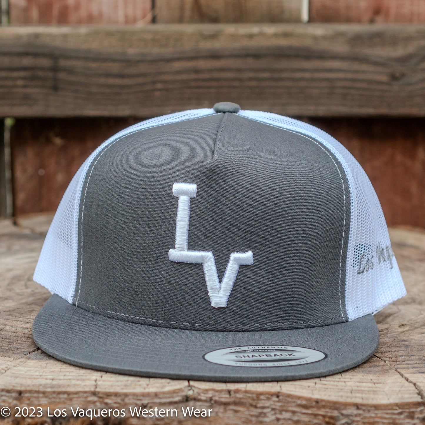 Los Vaqueros LV Logo Snapback Grey/White