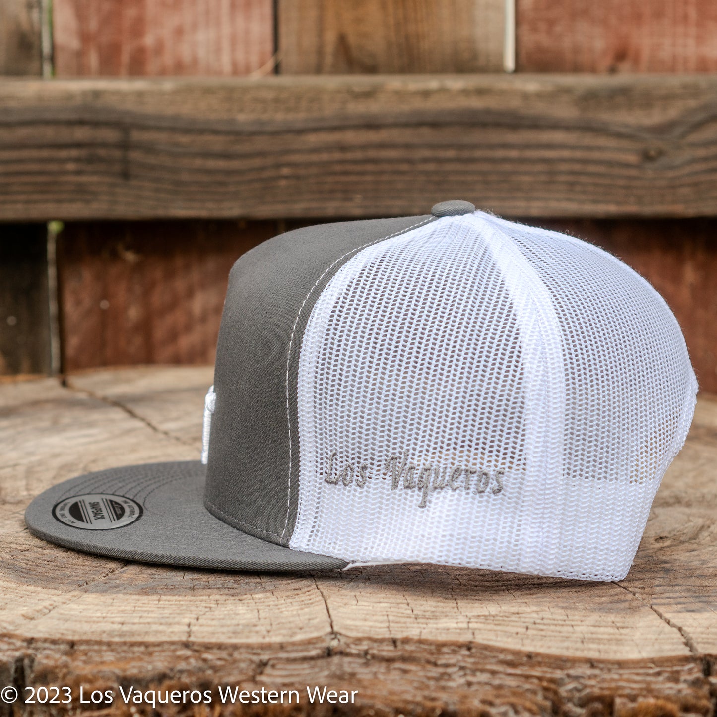Los Vaqueros LV Logo Snapback Grey/White