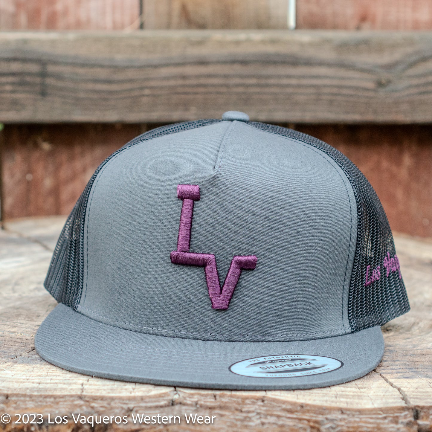 Los Vaqueros LV Logo Snapback Grey/Black