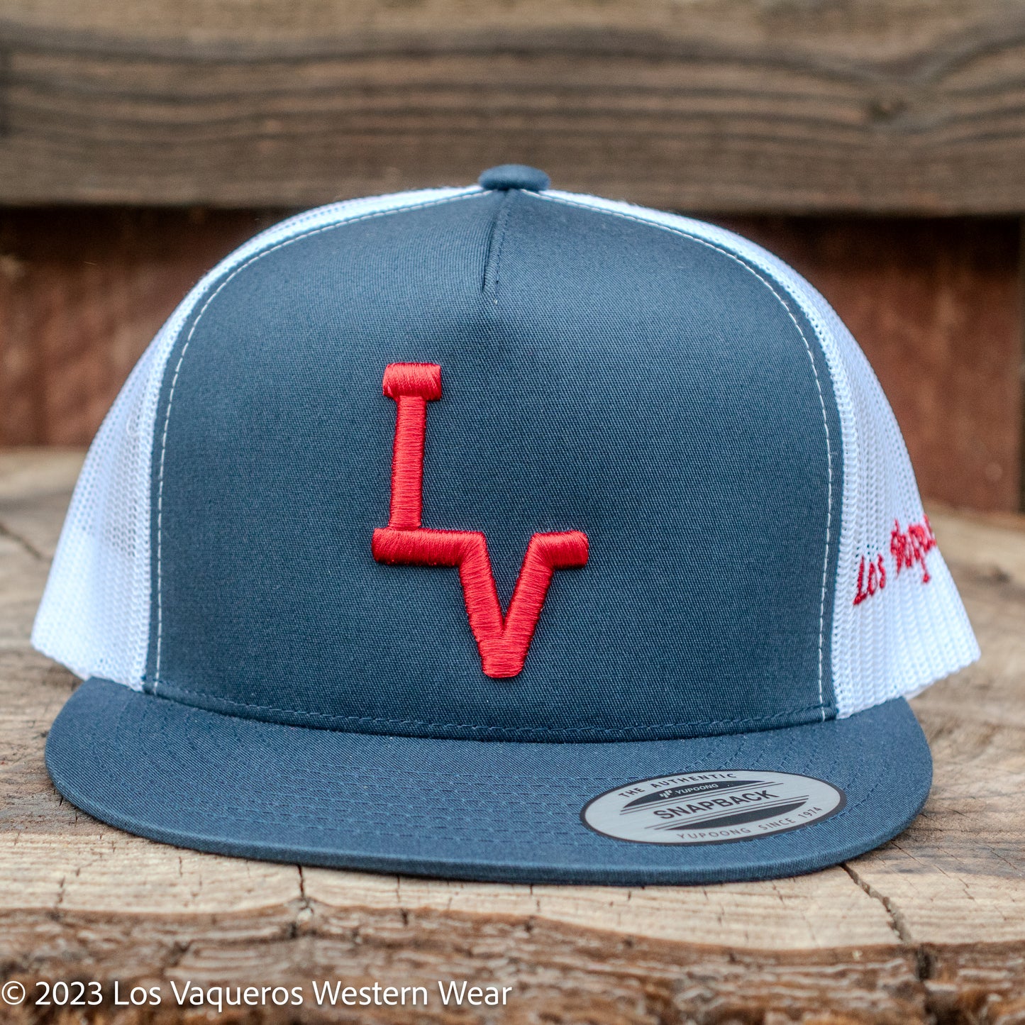 Los Vaqueros LV Logo Snapback Navy/White