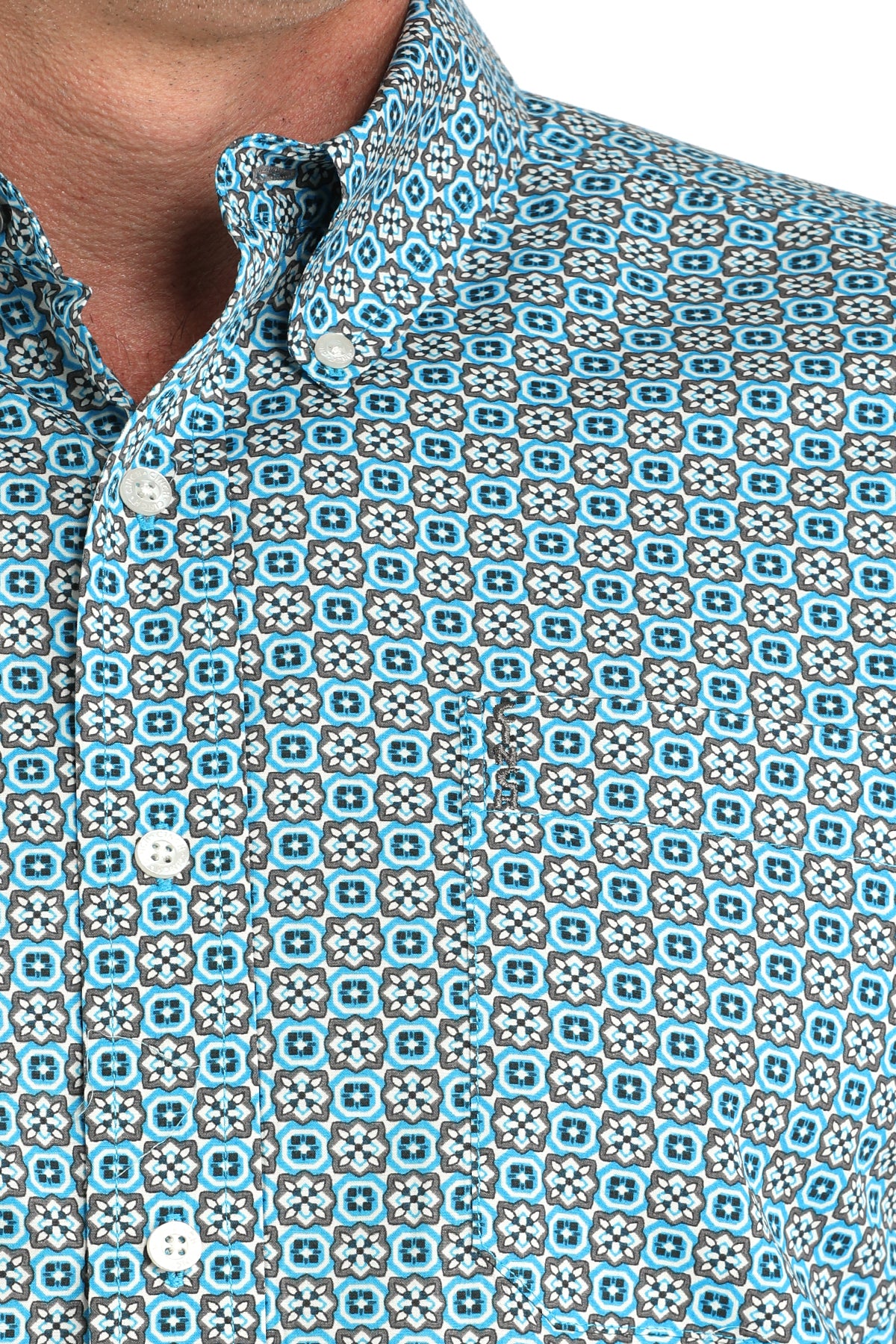 Cinch Men's Modern Fit Long Sleeve Shirt In Blue