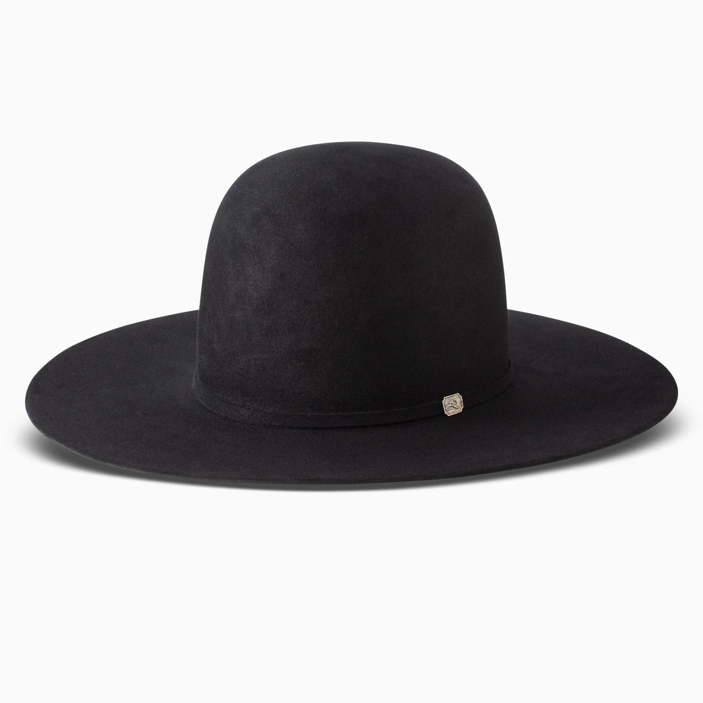 Resistol 10x Chute Boss Cowboy Hat Fur Felt Hat Regular Crown Black