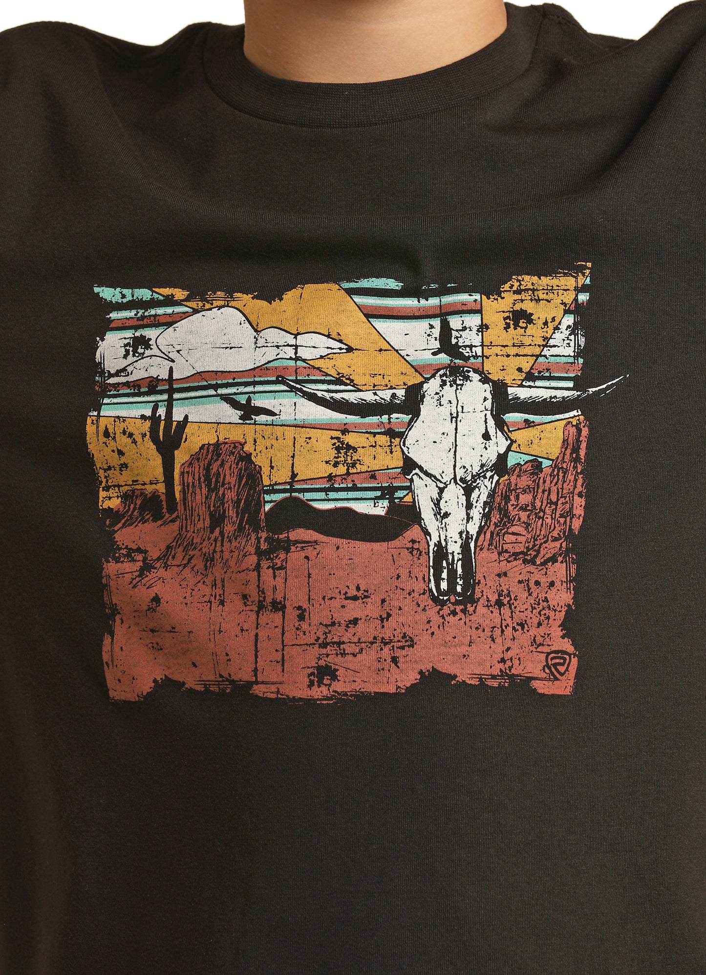 Rock & Roll Denim Boy's Graphic Tee Black