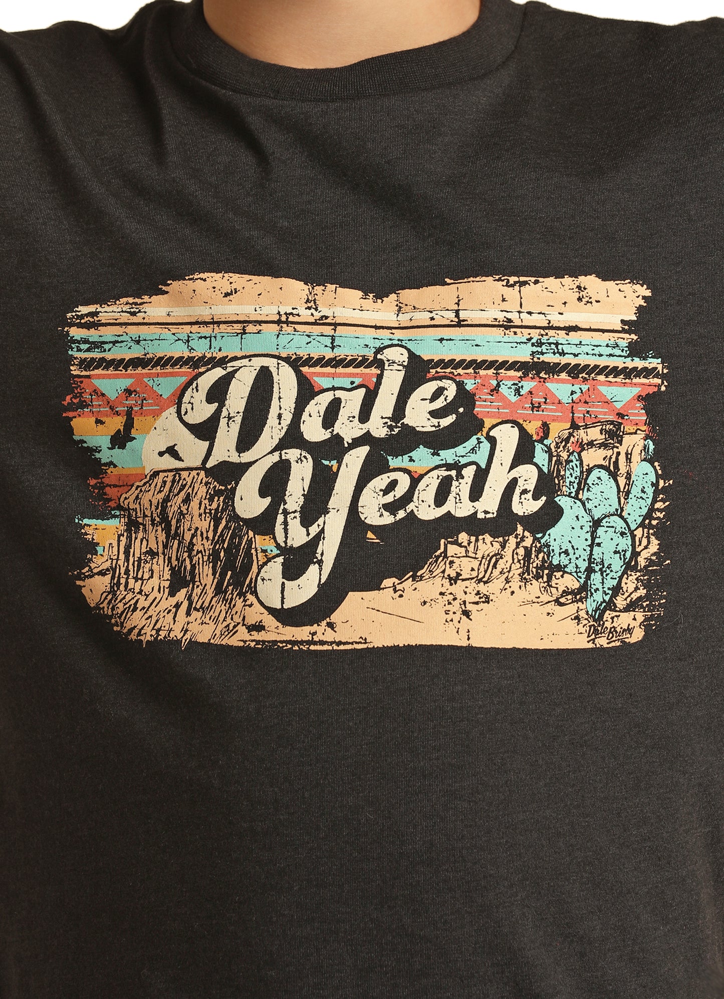 Rock & Roll Denim Boy's Dale Brisby Graphic Tee Black