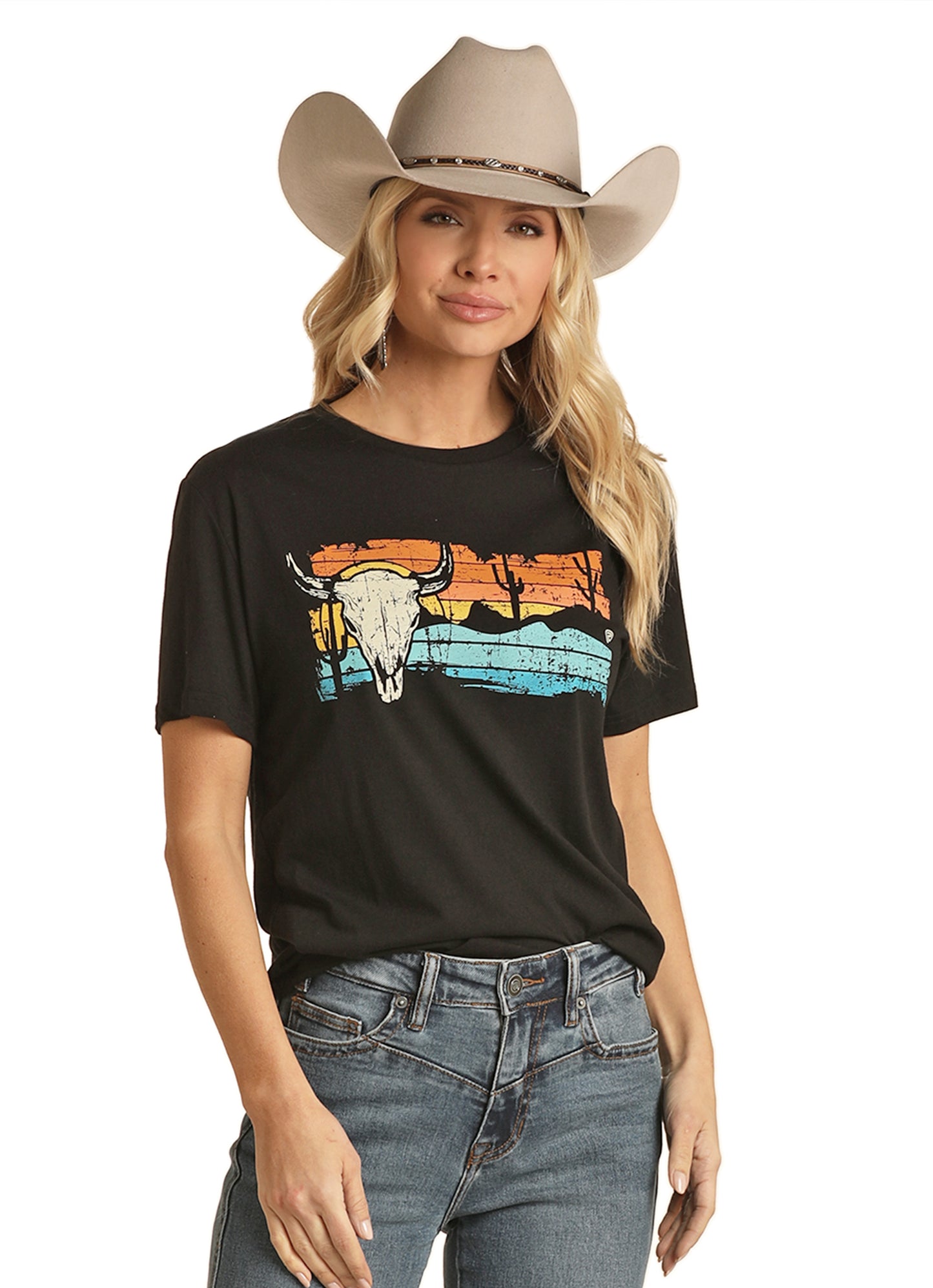 Rock & Roll Denim Unisex Graphic Tee Black