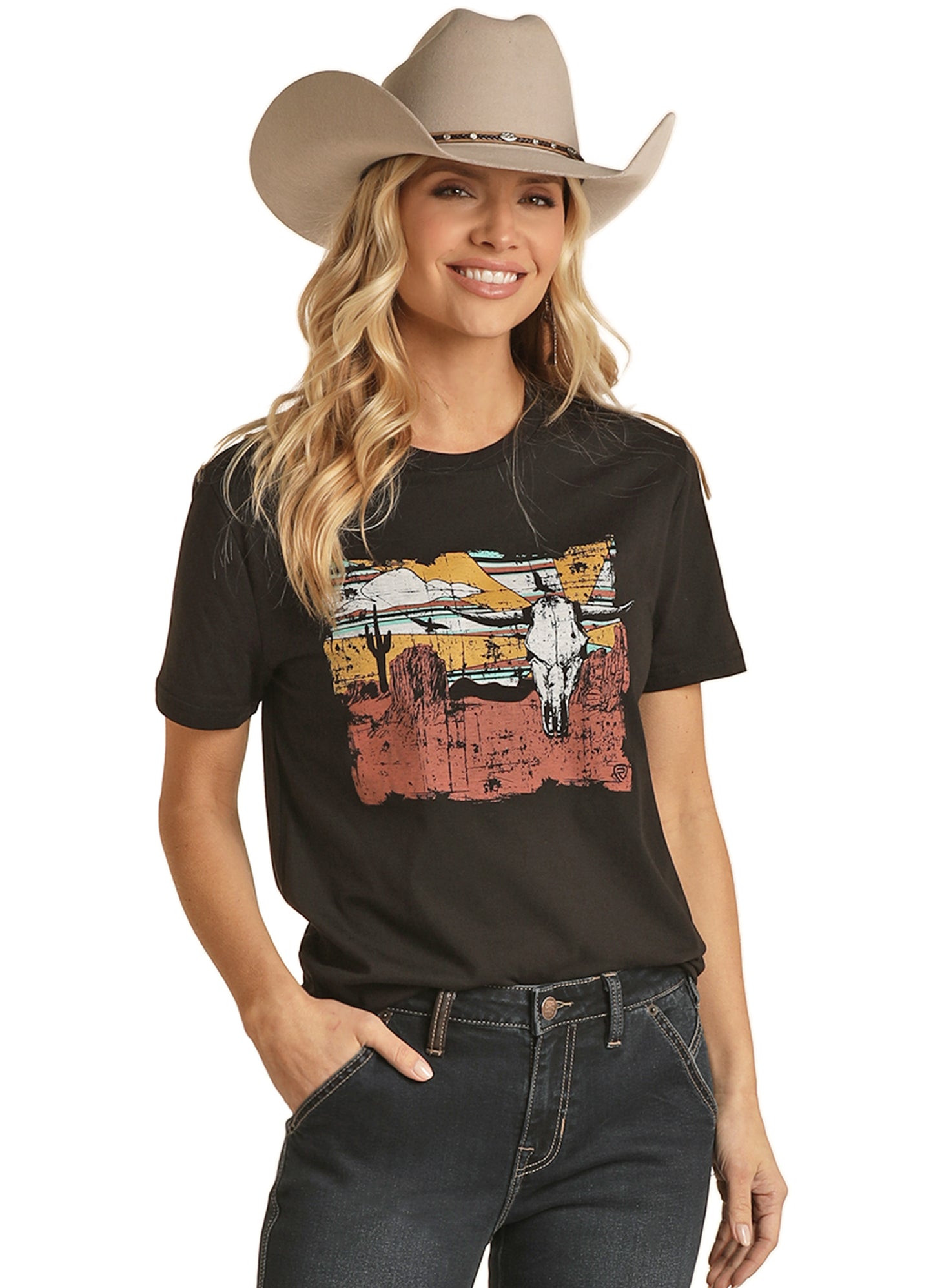 Rock & Roll Denim Unisex Graphic Tee Black