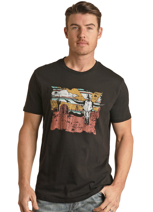 Rock & Roll Denim Unisex Graphic Tee Black