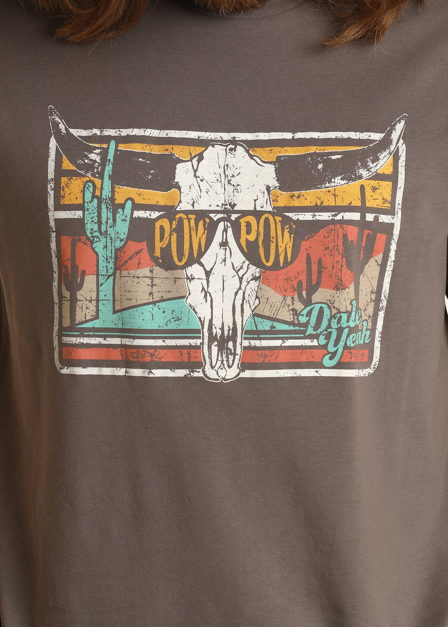Rock & Roll Denim Unisex Dale Graphic Tee Burnt Charcoal