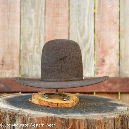 Rodeo King 10X Grizzly Felt Hat Tall Crown Chocolate