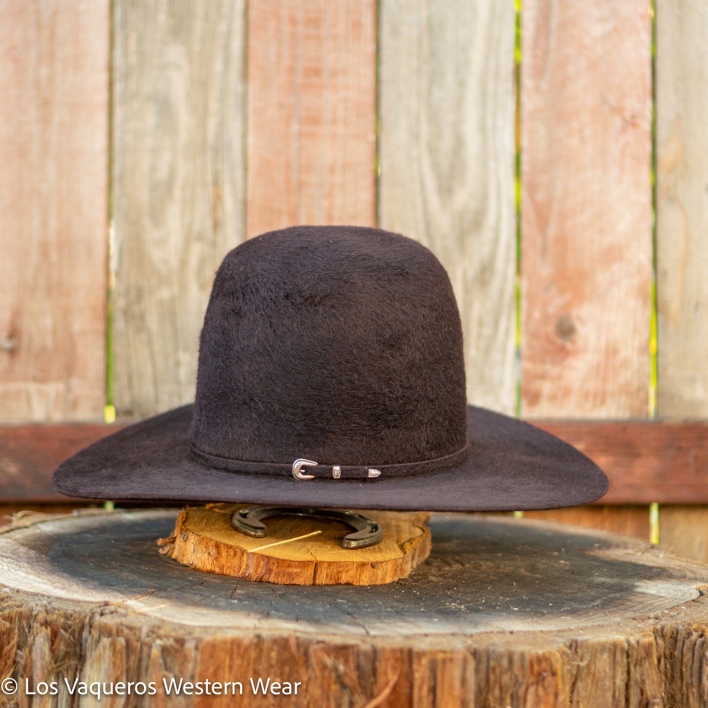 Rodeo King 10X Grizzly Felt Hat Tall Crown Black Cherry