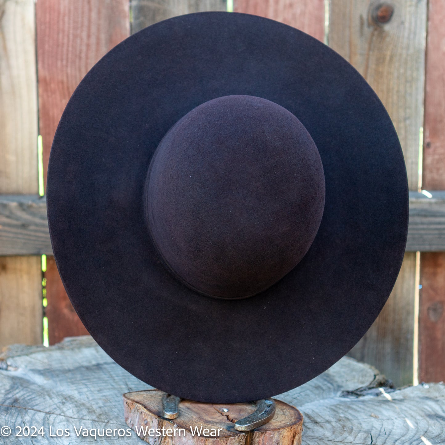 Rodeo King 10X Beaver Felt Hat Regular Crown Black Cherry