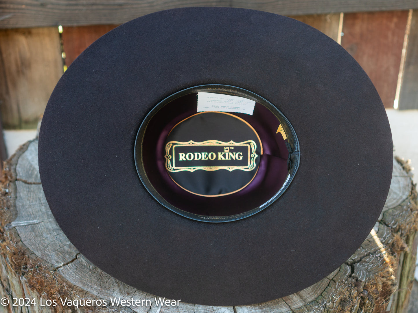 Rodeo King 10X Beaver Felt Hat Regular Crown Black Cherry