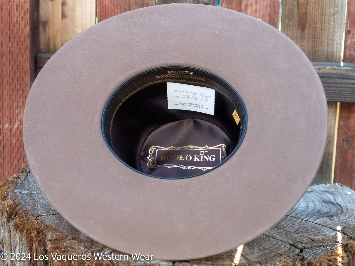 Rodeo King 10X Beaver Felt Hat Regular Crown Tan Belly