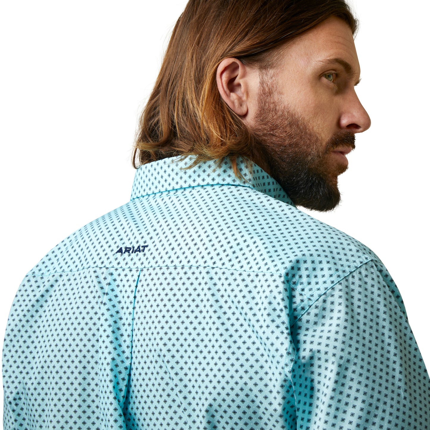 Ariat Men's Osburn Classic Fit Shirt Turquoise