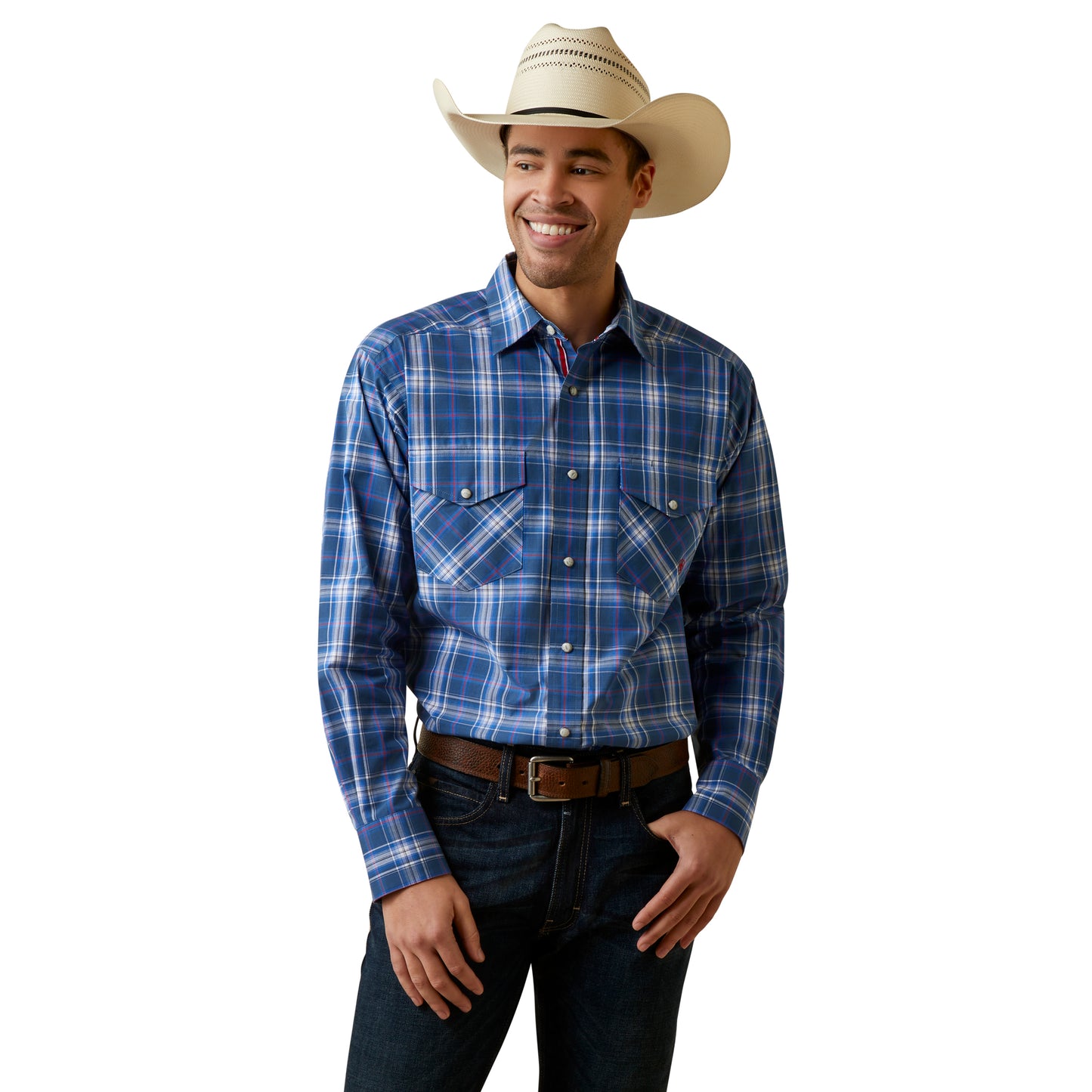 Ariat Men's Pro Series Jaxton Snap Classic Fit Shirt Blue