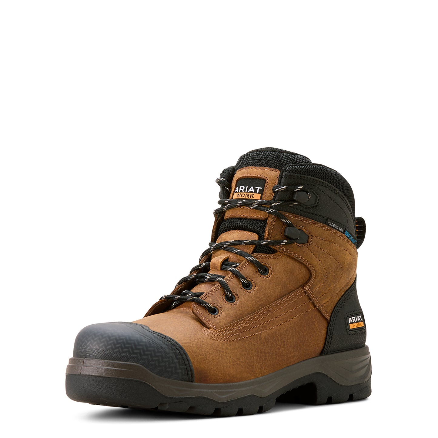 Ariat Men Turbo Duratread Xtr 6" Waterproof Carbon Toe Work Boot Natural Brown
