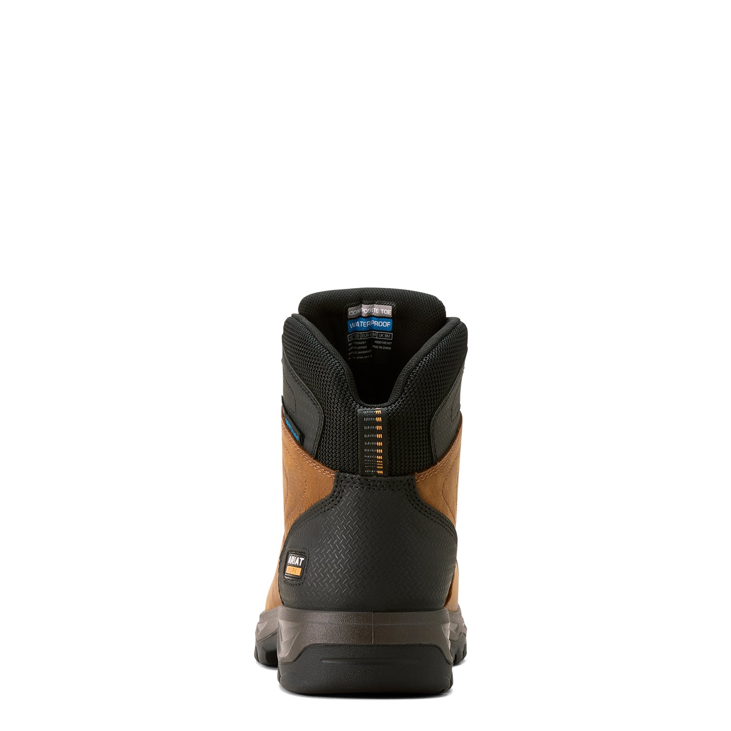 Ariat Men Turbo Duratread Xtr 6" Waterproof Carbon Toe Work Boot Natural Brown