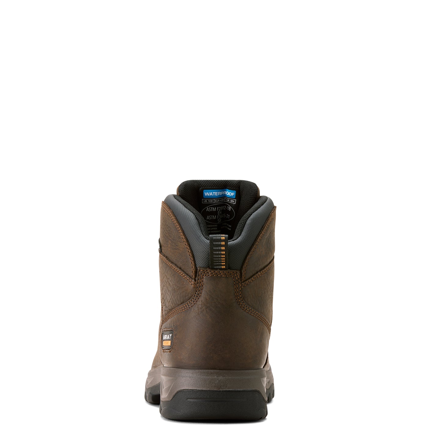 Ariat Men Turbo Duratread 6" Waterproof Work Boot Dark Brown
